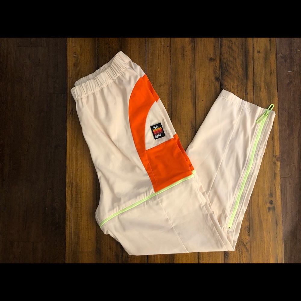 Zara Purple Magazine cargo wind pants